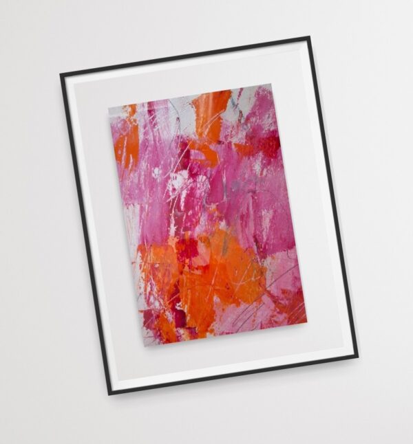 Acrylbild "Lovely pink 1" – Bild 4