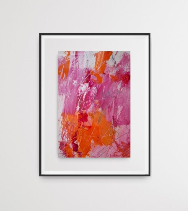 Acrylbild "Lovely pink 1"