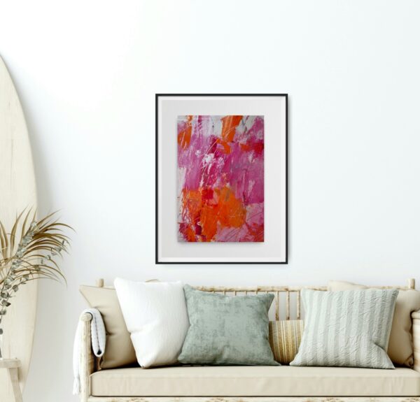 Acrylbild "Lovely pink 1" – Bild 8